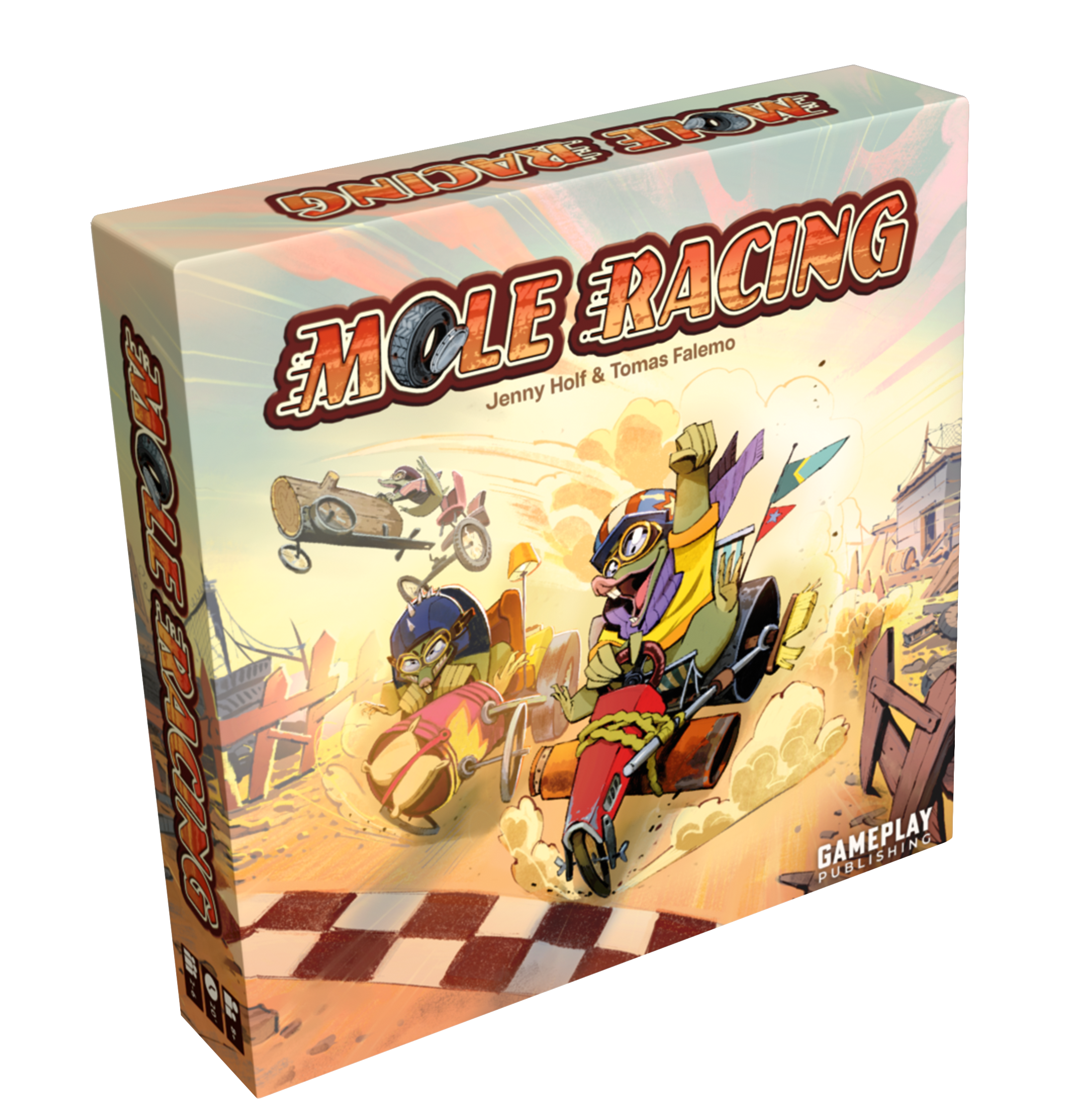 Mole Racing board game box